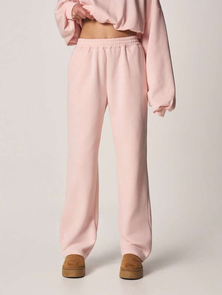 MISSGUIDED Women's Oversized Loose Fit Sweatpants With Elastic Waist Drawstring Closure Comfortable Joggers For Casual Loungewear Relaxed Wide Leg Pants