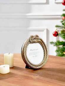 1 Khung ảnh trang trí thiết kế thắt nút dây thép độc đáo, khung nhựa để bàn, thích hợp trưng bày ảnh ấm cúng, phụ kiện trang trí nhà cửa và chụp ảnh. - nhiều màu - Xem 3