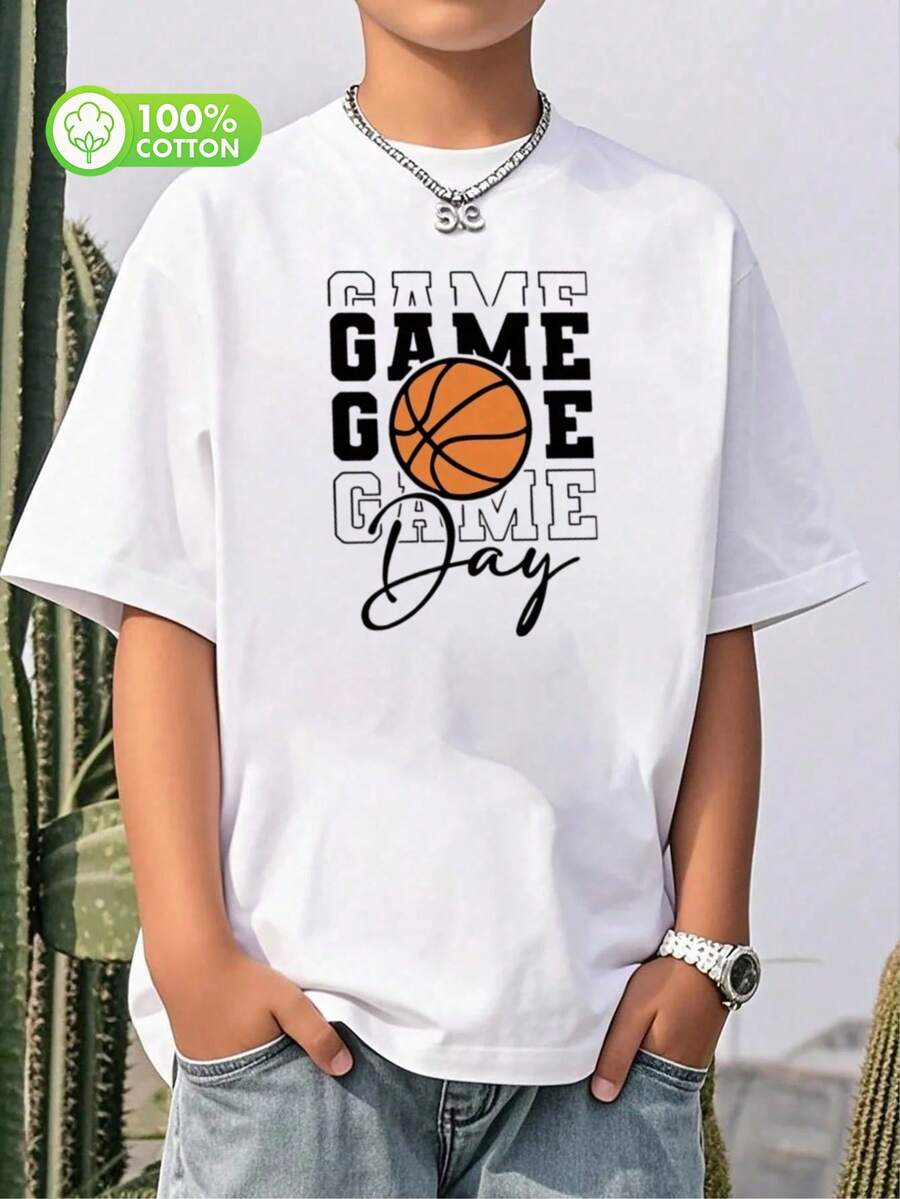 algodón puro boys t shirts camisas para niño boys clothes ropa de niño boy clothes boy clothes for kids graphic kids clothes boys boy clothes teen boy clothes boy shirts cute tops - Blanco - Ver 1