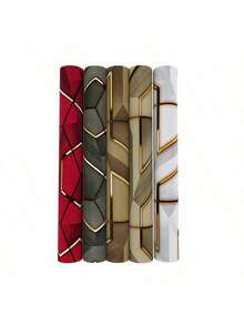 1卷自粘墙纸，个性化图案PVC乙烯基装饰可移动人体接触纸，适用于客厅、卧室、房间家具DIY家居贴纸 - 彩色 - 查看 9