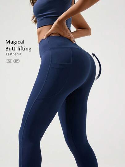 Fluxe Pantalones de yoga de cintura alta cómodos, mallas de ajuste ceñido para mujeres, adecuados para correr, entrenamiento, fitness