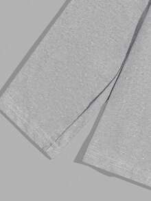 EURMUSE Men Game Letter Printed Regular Longsleeve & Pants Homewear Set - Grey - View 4