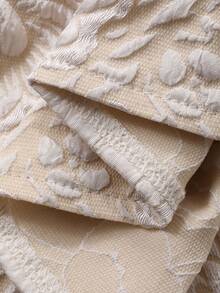 DAZY Young Girls Textured Puff Sleeve Short Sleeve Blouse, Fall Clothes Spring - Apricot - View 8