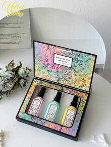 PEACH JO+ 3 件梦幻花香喷雾套装，限量版香薰空气清新剂，适用于室内/室外，多层提神喷雾，持久自然清新迷人，释放优雅的茉莉花、栀子花和薰衣草香味，是约会、派对、聚会、旅行、度假、居家、酒店、办公室的理想礼物 - 多香型 - 查看 2