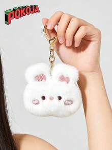 POKOJA LAND - BESTSELLERS 1 حزمة قلادة مفتاح أرنب ناعم جميل، قلادة أرنب صغيرة، تميمة للحقيبة والحقيبة اليدوية والحقيبة الهدايا، زخرفة للحقيبة الهدايا من الربيع إلى الصيف - متعدد الألوان - مشاهدة 5