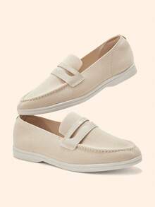 CUCCOO BASICS Women's Casual Versatile Commute Simple Flats Valentine's Day - Apricot - View 3