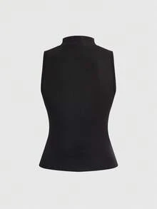 ROMWE Avant Chinese Style Tiger & Plum Blossom Calligraphy Print Women Tank Top - Multicolor - View 2