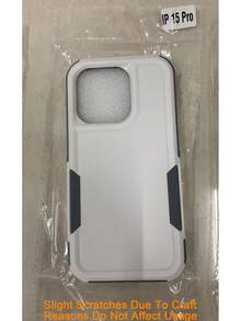 Ốp lưng điện thoại bảo vệ hai lớp Luxury Armor tương thích với iPhone 16 11 12 13 14 15 Pro Max Plus 16E Hộp nhựa cứng chống sốc Ốp lưng - trắng - Xem 38