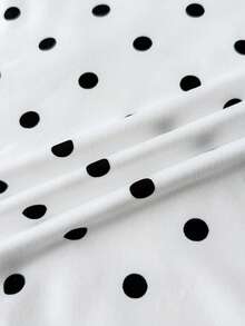 Black And White Tops Cute Tops Tops For Summer Girls One Shoulder Top Polka Dot Top Summer Tops - Black and White - View 5