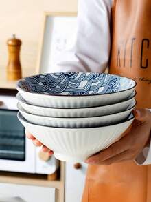 Bộ 2/4 bát cơm gốm Nhật Bản, 8 inch, Bộ 2/4, Bát mì ramen bằng gốm, Dùng được trong lò vi sóng và máy rửa chén, Hình bầu dục, Lý tưởng để đựng mì, súp, salad - Hoàn hảo cho nhà bếp & phòng ăn, Đồ dùng học tập - màu sắc hỗn hợp - Xem 11