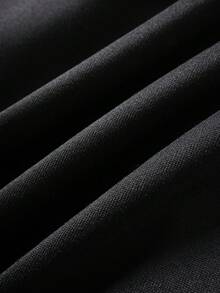ROMWE MEN Goth 男士水钻装饰仿毛领连帽拉链长袖卫衣 - 黑色 - 查看 3