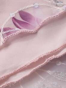 DAZY Women's V-Neck Ruffle Flare Sleeve Tie Front 2 Pieces Set, Summer - Purple - View 3