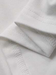 DAZY Girls Toddler Knit Crew Neck Bow Print Short Sleeve Casual T-Shirt - White - View 8