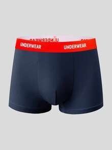 EasyFave 5pcs/Pack Men's Comfortable Stretchy Boxer Briefs - Multicolor - View 4