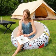 Bean Bag Chairs Inflatable Camping Chairs Inflatable Slouchy Sofa Blow Up Chairs Folding Portable Inflatable Chair For Living Room Bedroom Reading Room - Multicolor - View 12