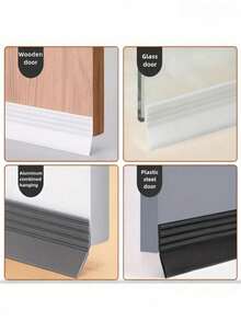 لفة واحدة من شريط منع التسرب للباب السفلي بعرض 36 مم وطول 1 متر، مقاوم للرياح والصوت والماء، ذاتي اللصق لفجوة الباب الخشبي أو الزجاجي، حاجز للهواء والطقس - متعدد الألوان - مشاهدة 7