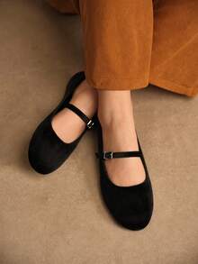 Rosivie Women's Casual Versatile Commuting Minimalist Flats For Christmas - Black - View 4