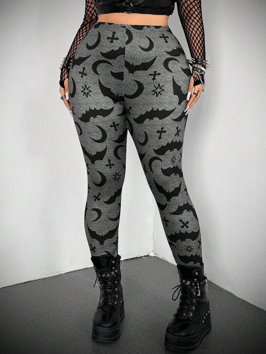 Whyspr Quần legging bó sát in hình dơi thời trang, chất liệu co giãn. - Nhiều màu - Xem 1