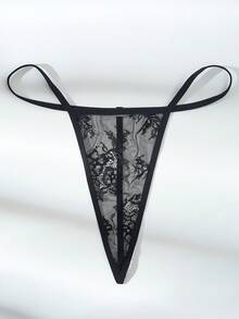 5pcs/Set Romantic Lace Bow Decor Sexy Lingerie Set For Going Out, Baddie Look - Black - View 5