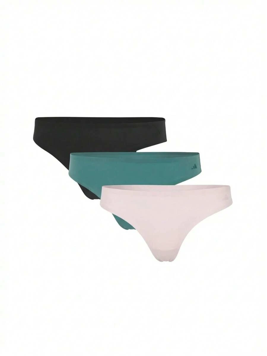 Adidas 3 Pack Women's Sports Underwear - 黑與白 - 查看 1