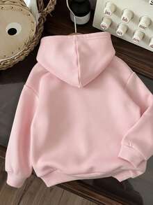 Sudadera Conejito Tierno Cutie cómoda calientita navidad navidad impresión estampado grafico para cualquier ocasión material suave y cómodo - Rosa palido - Ver 3