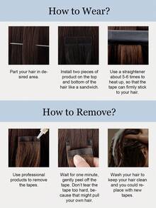 20PCS Straight Tape In Human Hair Extensions 100% Real Remy Human Hair 14-24inches Natural High Quality 50G/Pack For Salon Silky Seamless Invisible PU Tape In Hair Extensions - S17/22/60 - View 5