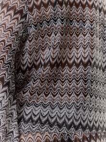 MUSERA 极致垂褶前襟长袖纹理图案钩编条纹迷你连衣裙 波西米亚风 节日 假日 海滩装 夏季度假 可爱 优雅 伊比沙岛 - 彩色 - 查看 6