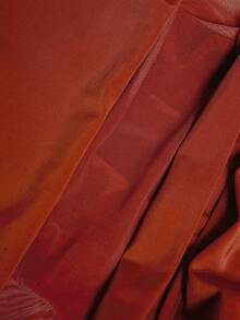 Elaquor 大码女式纯色褶皱荷叶袖连体泳衣 - 駝色 - 查看 7