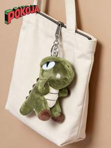 POKOJA LAND - BESTSELLERS 1个毛绒绿色恐龙钥匙扣，填充动物玩具，背包挂件，钥匙圈，男孩女孩礼物，生日、情人节、圣诞节，春夏皆宜 - 彩色 - 查看 4