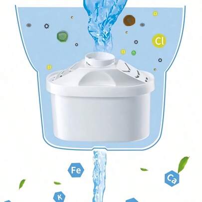 Bộ 12 lõi lọc thay thế đa năng cho bình lọc nước, loại bỏ bùn, cát, rỉ sét, tóc, các hạt cặn, giảm sự đổi màu, mùi hôi, cặn vôi, clo dư, cải thiện vị nước.