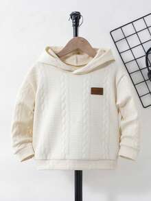 Young Boys' Casual Graphic Sweatshirt - Beige - View 1