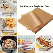 100 Sheets 20x15 In Parchment Paper, Heavy Duty Baking Paper, Unbleached Non-Stick Sheets For Air Fryer, Grilling, Steaming Cooking Bread Cake And Wrapping Foods - Multicolor - View 4