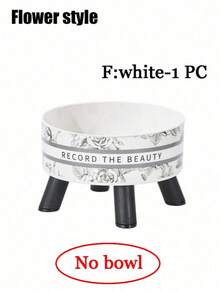 1pc Elevated Pet Bowl, Stainless Steel Dog/Cat Food & Water Bowl, Neck-Friendly Design