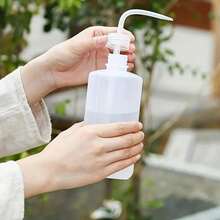 1 bình tưới cây, bình tưới cây dạng bóp, bình tưới cây mọng nước cho cây cảnh và hoa, bình bóp, bình rửa miệng bằng nhựa miệng cong, bình tưới có miệng nhọn cho cây trồng trong chậu. - trắng - Xem 2