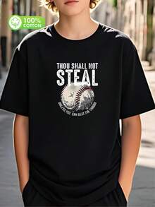 algodón puro boys  t shirts camisas para niño  boys clothes ropa de niño boy clothes boy clothes for kids graphic kids clothes boys boy clothes teen boy clothes boy shirts cute tops - Negro - Ver 1