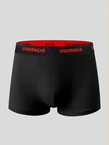 EasyFave 5pcs/Pack Men's Comfortable Stretchy Boxer Briefs - Multicolor - View 4