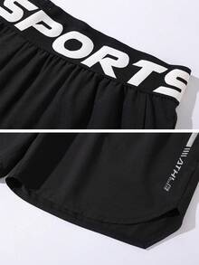 GymBeat Pantaloncini sportivi da uomo, da corsa, da allenamento, casual all'aperto, pantaloncini neri in felpa, palestra - nero - Visualizzare 5