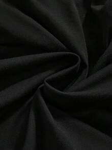 ROMWE Grunge Punk 大码女式复古性感朋克风露背无袖上衣，饰有金属孔眼，百搭街头风 - 黑色 - 查看 4