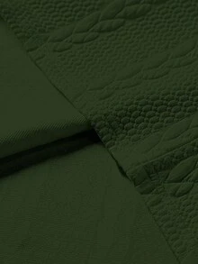 Manfinity Roughcore Bộ đồ hai mảnh dệt kim gồm áo ba lỗ và quần short dành cho nam, kiểu dáng thường ngày. - màu xanh lá - Xem 6