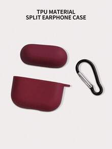 1PC Matte Earphone Protective Case For 1/2/3/4/Pro 2nd Gen Wireless Bluetooth Earphones - Burgundy - View 5