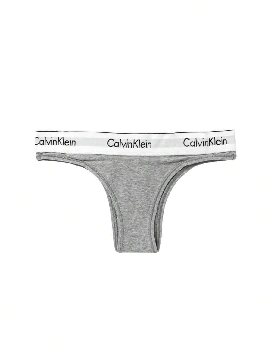 Calvin Klein Women's Thong - Grey heather - View 1