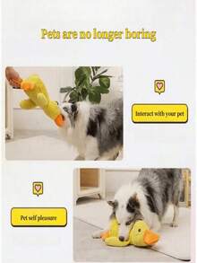 耐用鸭形咀嚼布艺狗狗玩具 - 互动训练和牙齿清洁，适用于所有犬种，尤其适合爱啃咬的狗狗，缓解幼犬出牙疼痛，打发无聊和焦虑情绪，持久耐嚼，可机洗，内置强力发声器，室内外皆宜，可刺激智力，丰富狗狗的日常活动，结实耐用的狗狗咀嚼玩具，最适合大型、中型、小型犬的幼犬和成犬。 - 彩色 - 查看 12