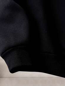 Sparklyn 1 Set de Niña Preadolescente Minimalista con Estampado de Logotipo de Caballero, Sudadera con Capucha y Pantalón de Chándal, Adecuado para Salidas Diarias de Otoño/Invierno, Ropa Deportiva y de Ocio