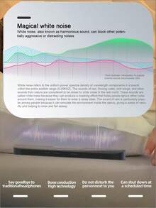 Teckwe SMB-07 Wireless Speaker Sleep-Aid Bone Conduction Music Box Innovates For Sleep. Listening To Music Without Hurting Your Ears - Just Place It Under Your Pillow And Turn It On To Enjoy 300mAh Rechargeable Battery - Multicolor - View 3