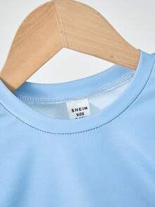 6pcs/Set Baby Boy Cartoon Dinosaur Print Soft Round Neck Shirt And Shorts Casual Homewear Set, Summer Outfit Mother Day Gift Graduation Gift Summer Clothes Boys Pajamas - Multicolor - View 6