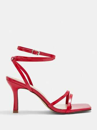 CUCCOO CURVES Plus Size Wide Fit Elegant Sexy Multi-Strap Sandals, Suitable For Summer Outdoor And Daily Wear