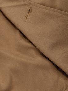 SHEIN MOD 女士休闲通勤背心裤套装 - 卡其色 - 查看 10