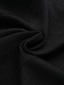 Franclia Petite 2pcs Women's Elegant Off Shoulder Fitted Top With Front Button And Pants Set, Autumn/Winter - Black - View 9