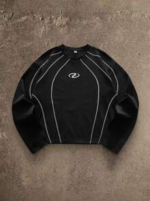 AXEPEAK 男士圆领长袖休闲时尚百搭T恤 - 彩色 - 查看 9