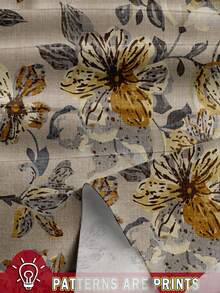 SHEIN Clasi 2 件套大码休闲花卉图案度假装，适合夏季，女士教师装，适合外出的花卉裤，花卉两件套，两件套女士短袖大地色两件套，适度两件套女士夏季套装 - 彩色 - 查看 3